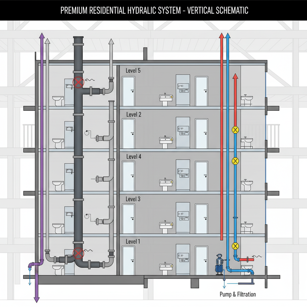 Uma seção de tubulação de esgoto PVC transparente, com um close-up nítido de acúmulos internos de gordura solidificada, fios de cabelo e pequenos detritos aderidos às paredes internas. A iluminação deve ser forense para destacar a textura e a composição dos resíduos.