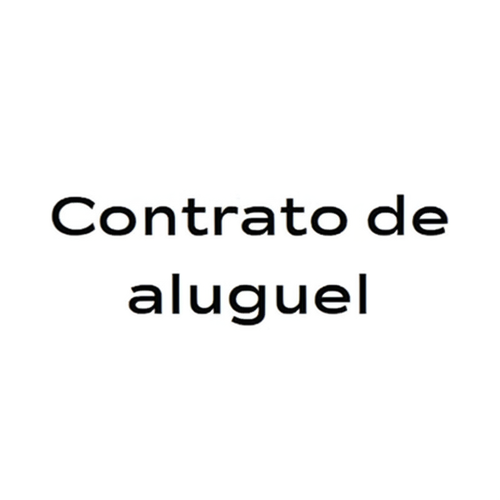 Contrato de aluguel.