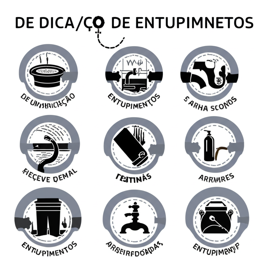 Imagem de dicas de prevenção de entupimentos.