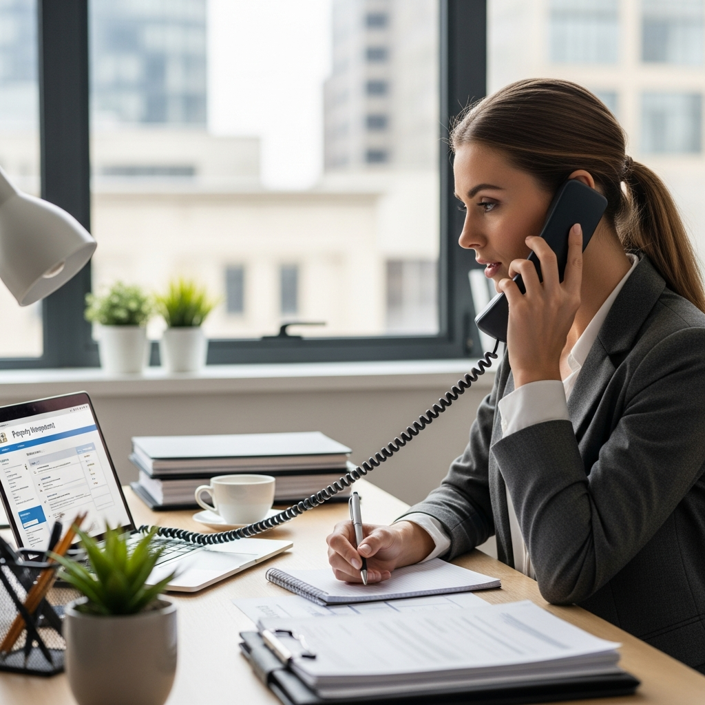 Duas mãos (uma representando a gestora e outra o inquilino) apontando para cláusulas em um contrato de locação aberto, destacando as seções de responsabilidades sobre manutenção. O ambiente é formal e legal.