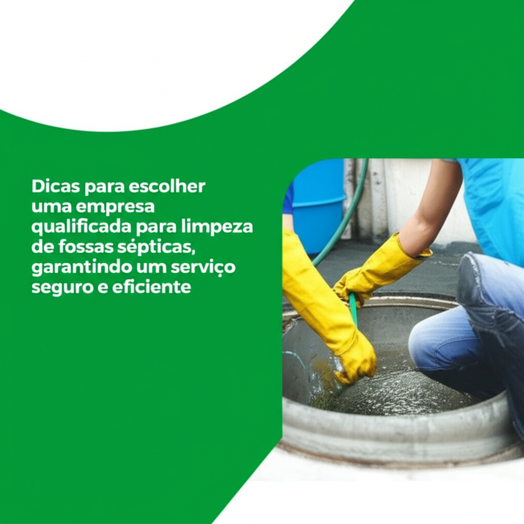 Dicas para escolher uma empresa qualificada para limpeza de fossas sépticas, garantindo um serviço seguro e eficiente.