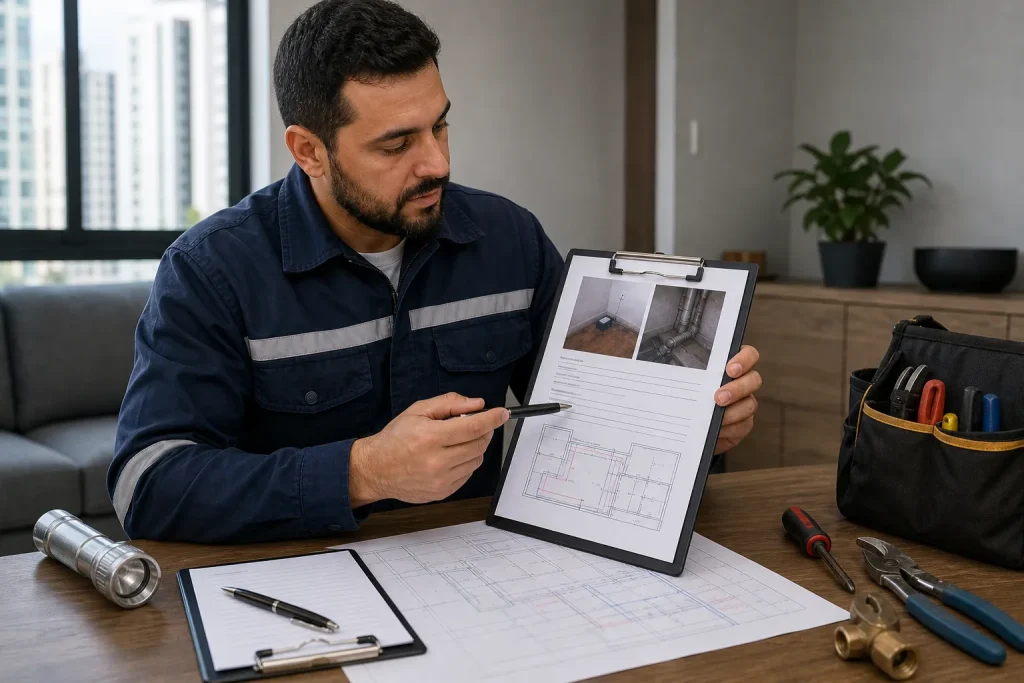 Laudo técnico sobre registro vazando sendo apresentado para a administração.