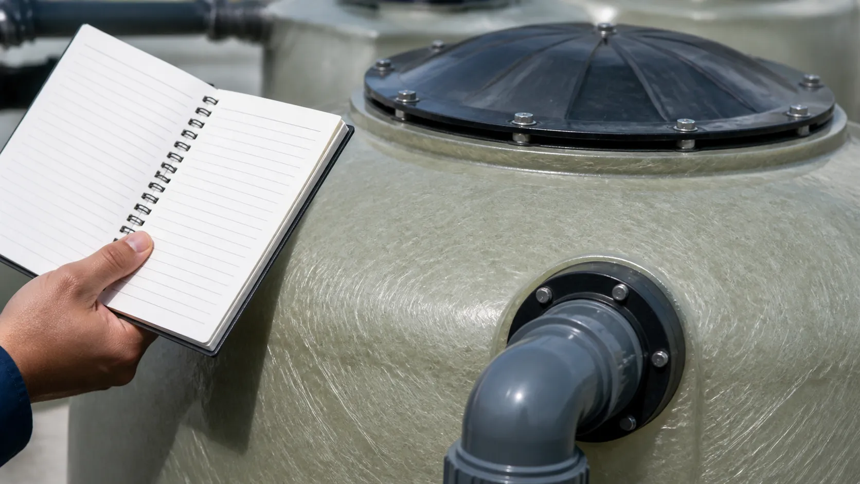Registro de observações para caixa dagua de fibra cuidados.