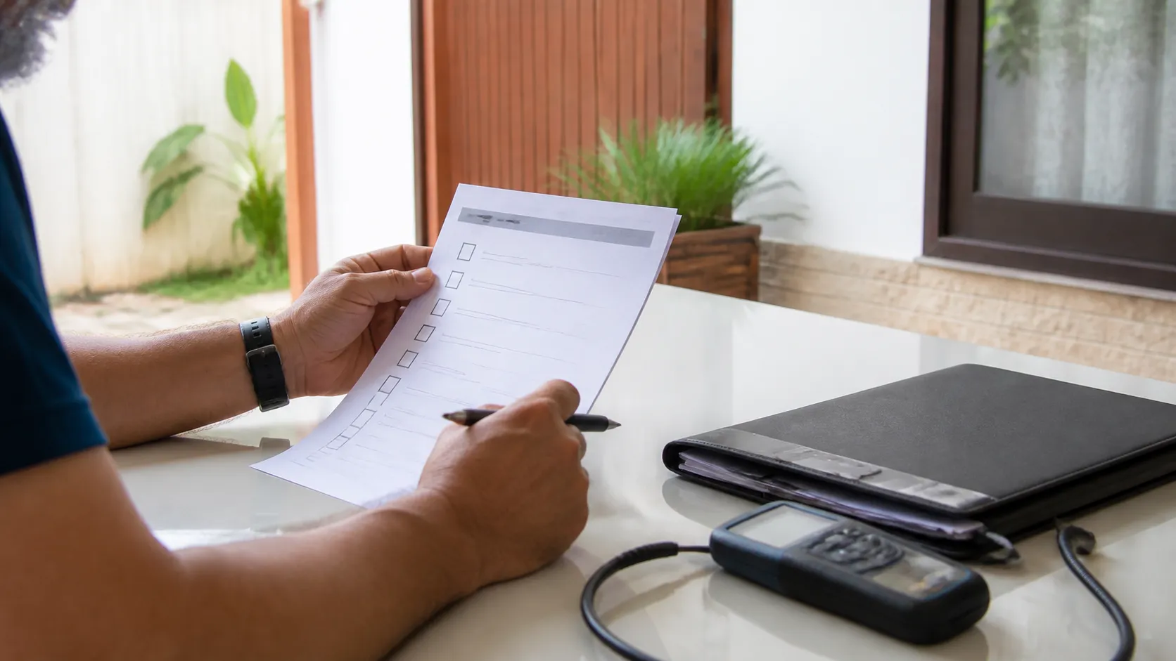 Responsável confere orientações após avaliação relacionada a caca vazamento para administradoras.