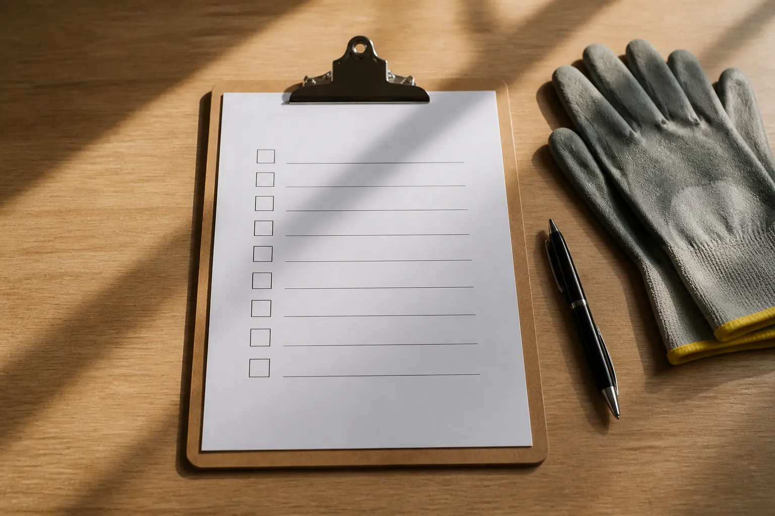 Checklist registra a manutenção de um reservatório em condomínio.