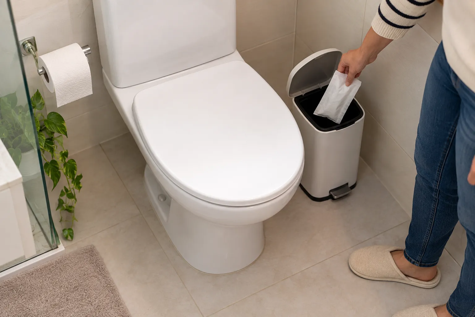 Orientação relacionada a Como evitar que o vaso entupa novamente.
