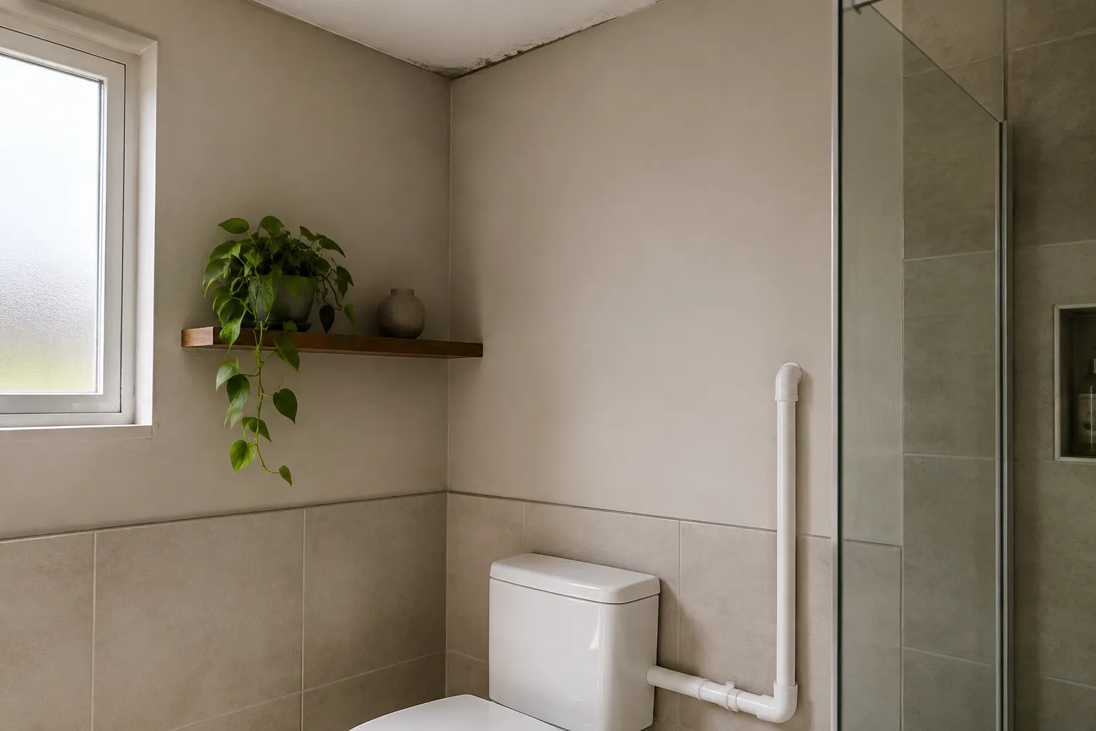 Sinal inicial relacionado a conta de agua alta e mofo ha relacao em imóvel residencial.