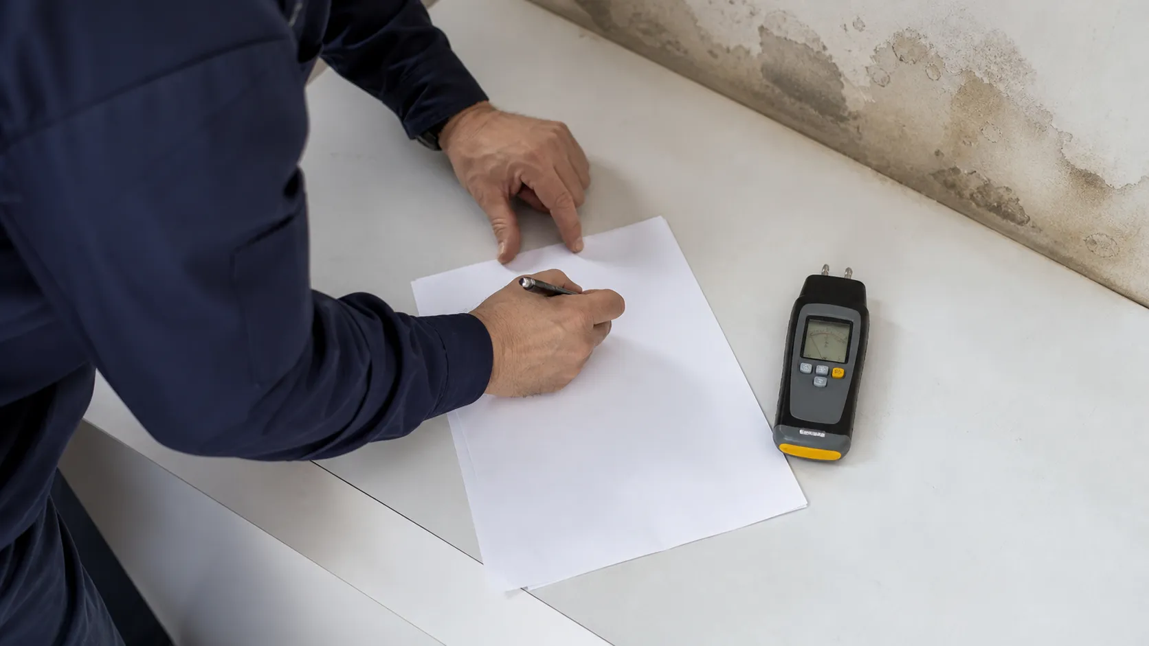 Registro de observações para infiltracao ou vazamento testes tecnicos.
