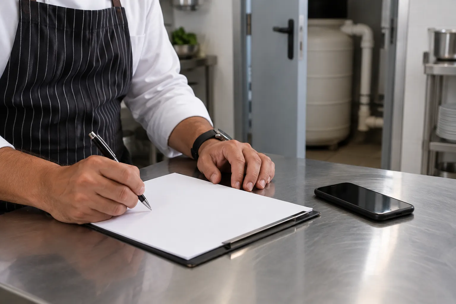 Registro de observações para reservatorio em restaurante responsabilidade.