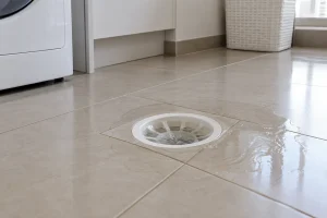 Sinal visível relacionado a Como a inclinação influencia o escoamento no imóvel.