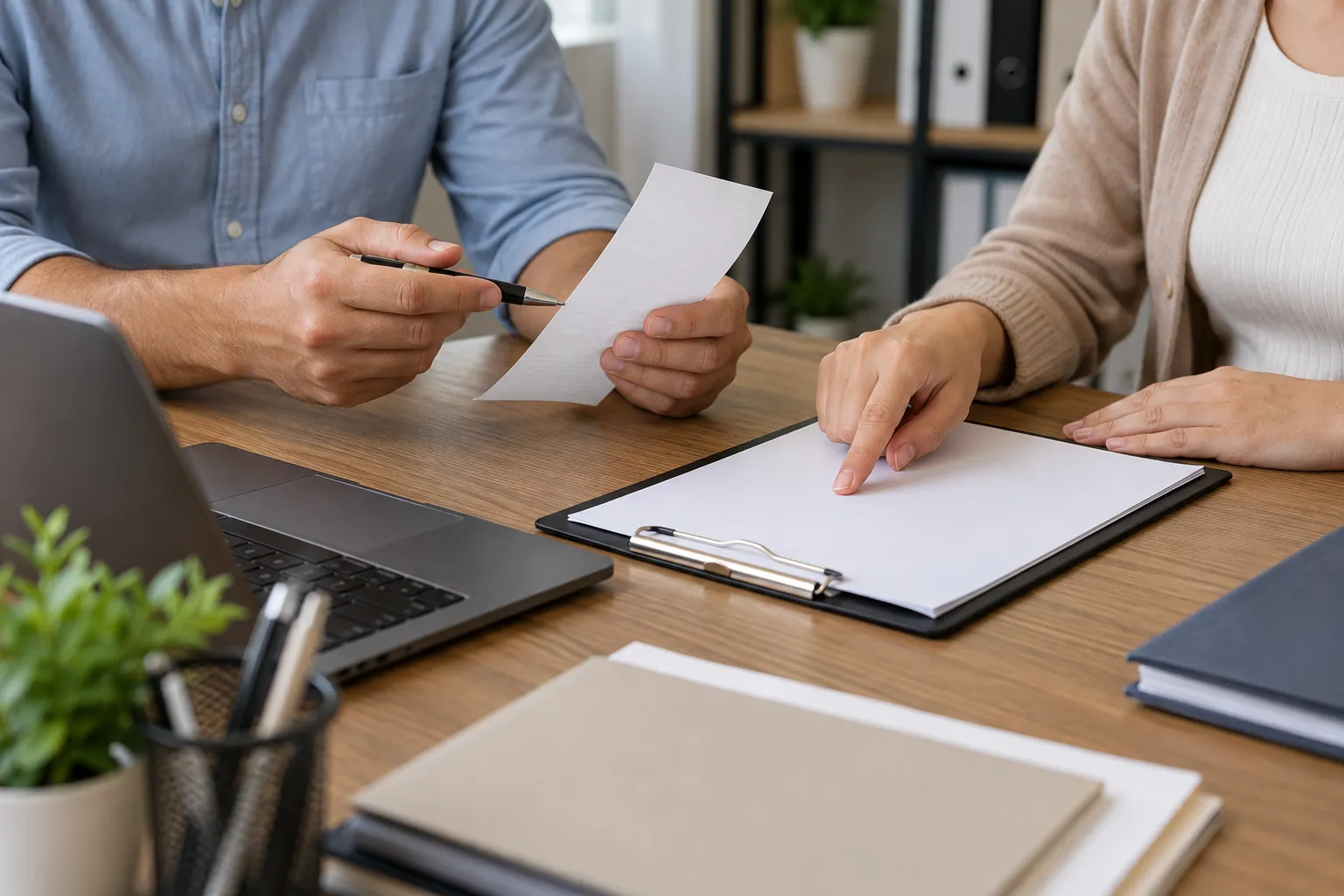 Gestora confere comprovante e registros de atendimento técnico.